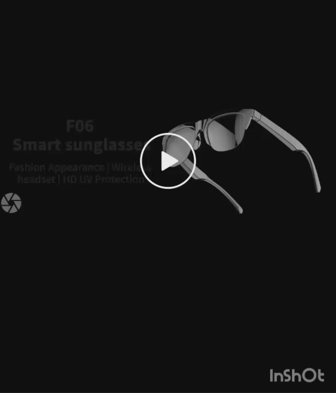 Lunettes de soleil intelligentes sans fil , Style de luxe , Bluetooth ,