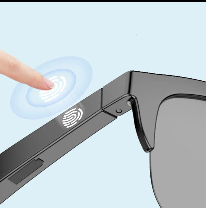 Lunettes de soleil intelligentes sans fil , Style de luxe , Bluetooth ,