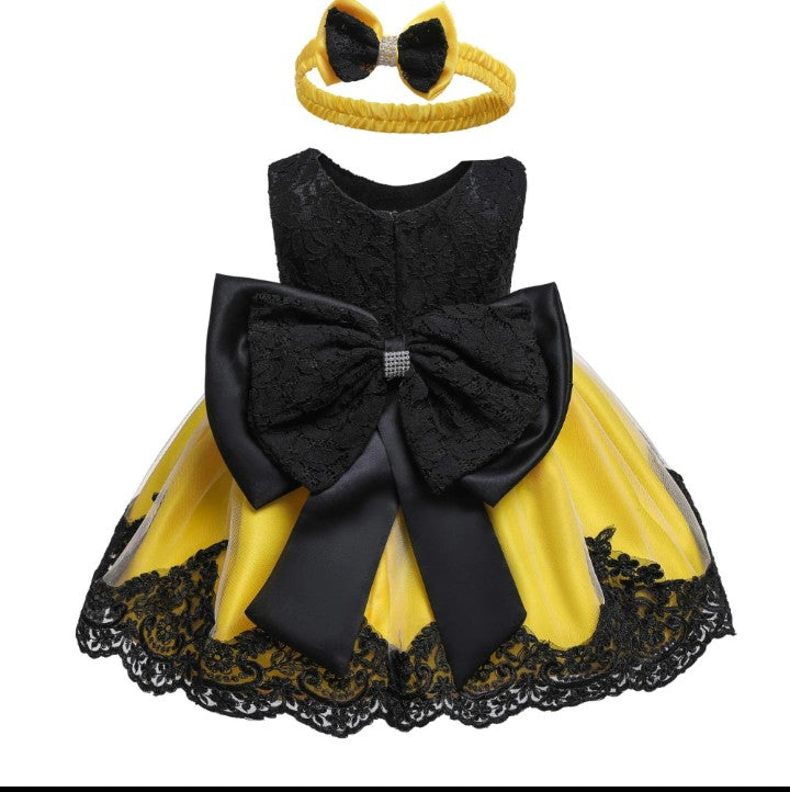 Robe de princesse pour filles , vêtements Tutuà fleurs , pour fête de mariage , anniversaire ,