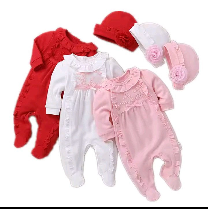 Vêtements printemps pour bébé fille a manches longues
