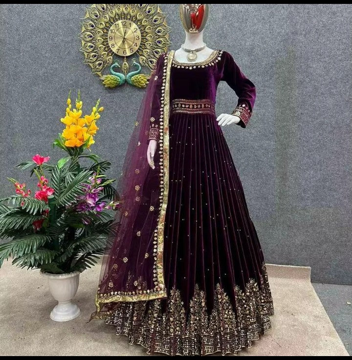 Robe de travail en velours aspect rice