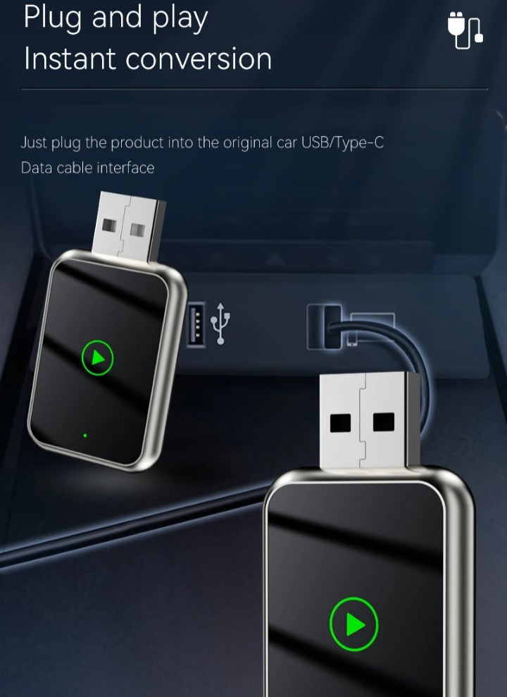 Clé USB sans fil Plug and Play Connexion automatique pour voitures