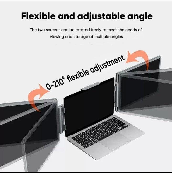 Triple écran LCD Portable IPS, 14 pouces, 1920 * 1200 P double extension USB