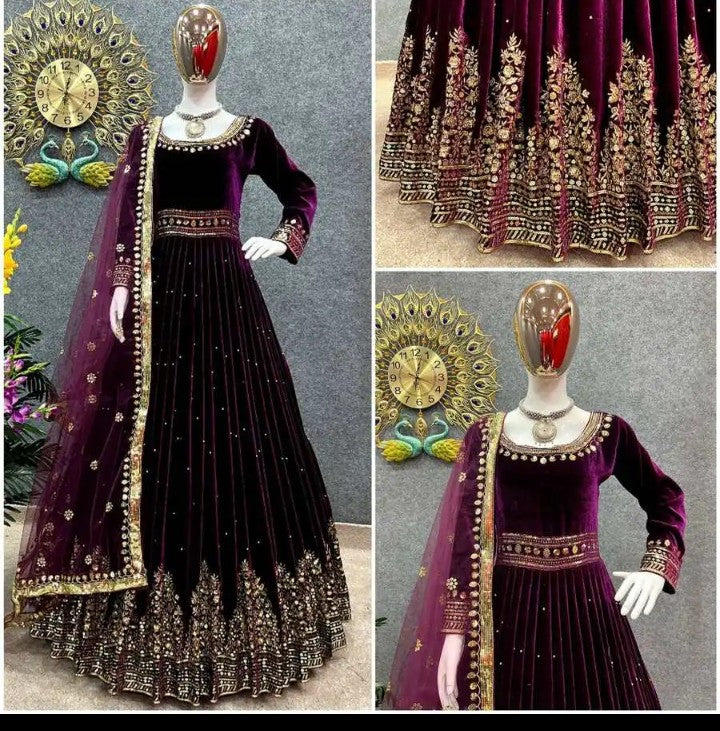 Robe de travail en velours aspect rice