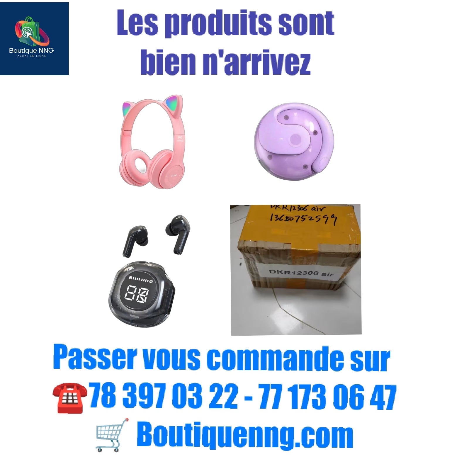 Écouteurs intra - auriculaires sans fil avec indicateur de batterie LED