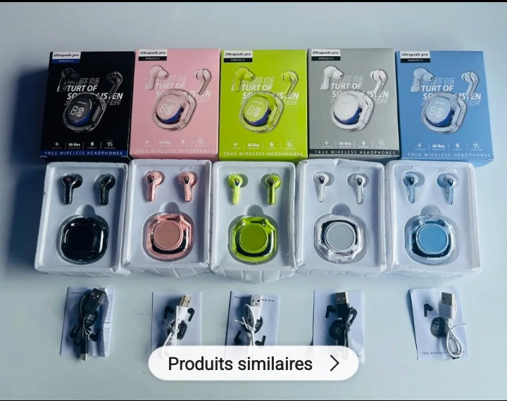 Écouteurs sans fil T8 Bluetooth , avec étui de chargement